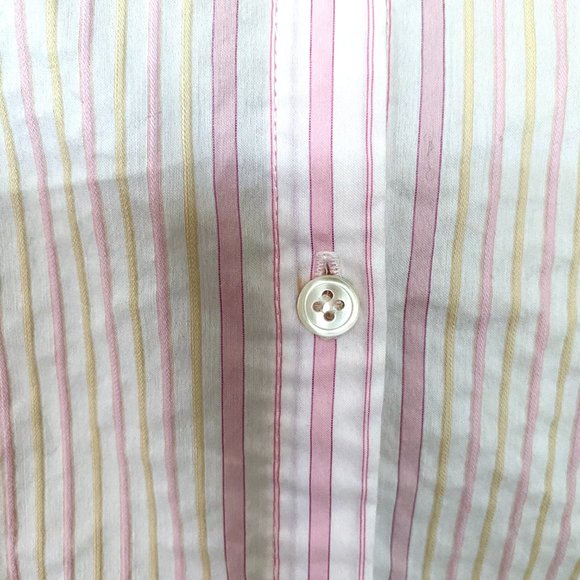 Tahari Pink Stripe Dress Shirt for Women | Seersucker Pink & White Blouse - Picture 8 of 8